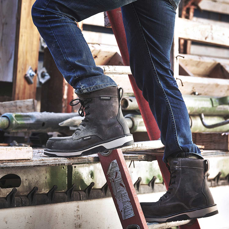 Botte de travail imperm&eacute;able Terra Ironstone de 8 po pour hommes avec embout en composite image number 9