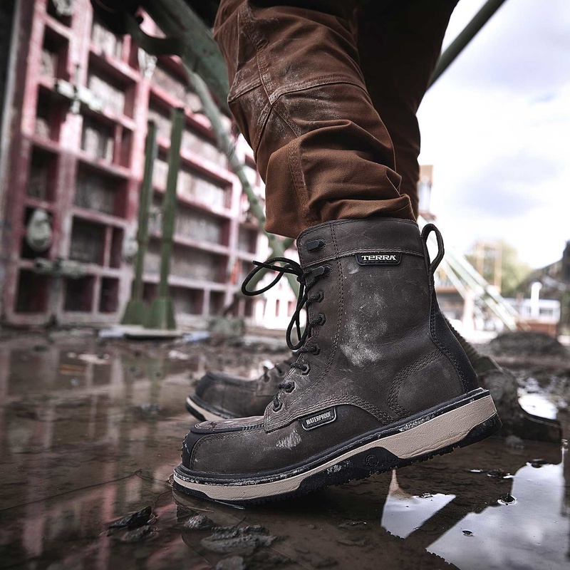Botte de travail imperm&eacute;able Terra Ironstone de 8 po pour hommes avec embout en composite image number 10