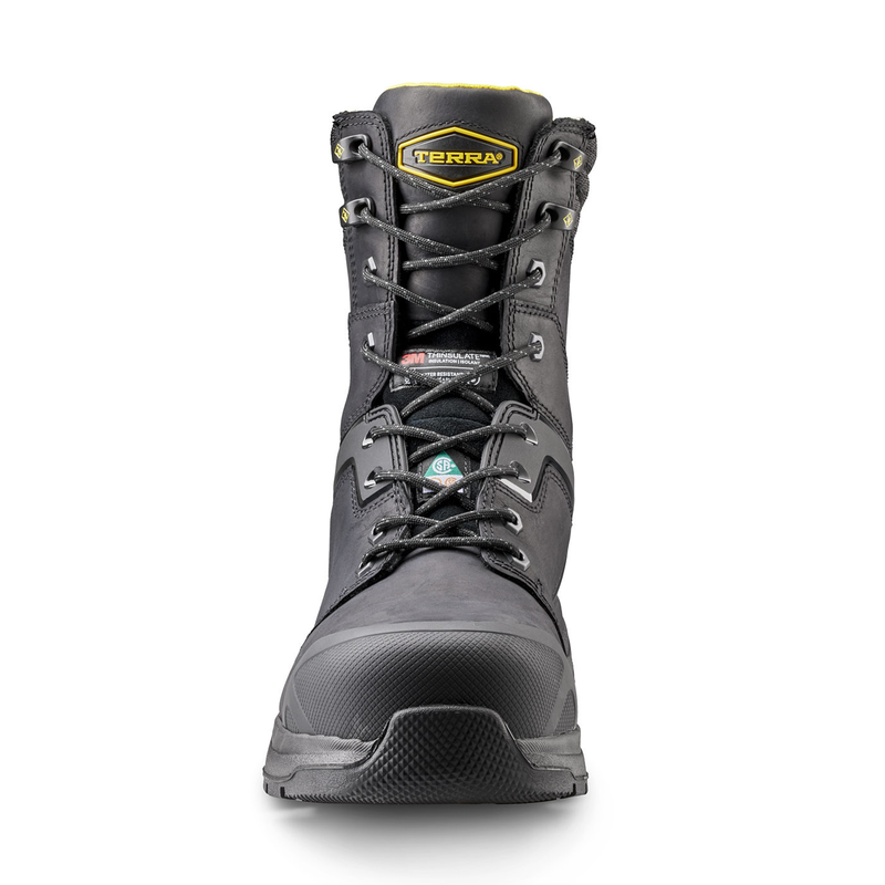 Men's Terra Carbine 8" Waterproof Composite Toe Safety Work Boot image number 3