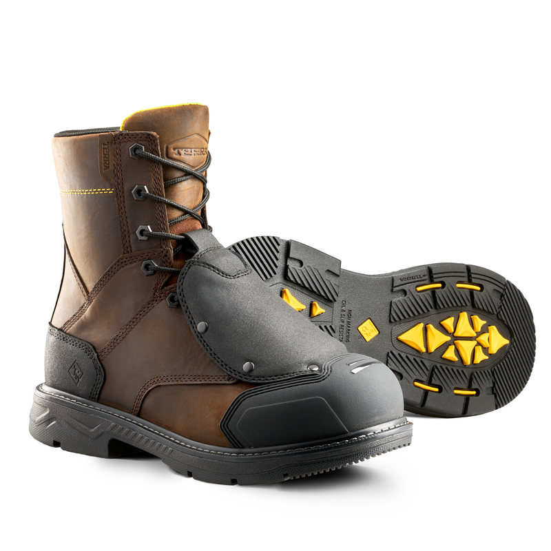 Men's Terra Patton 8" Aluminum Toe Safety Work Boot with External Met Guard image number 1