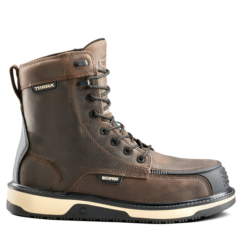 Botte de travail imperm&eacute;able Terra Ironstone de 8 po pour hommes avec embout en composite image number 0