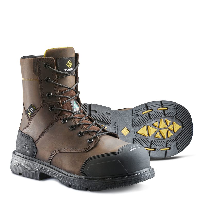 Men's Terra Patton 8" Aluminum Toe  Safety Work Boot with Internal Met Guard image number 1