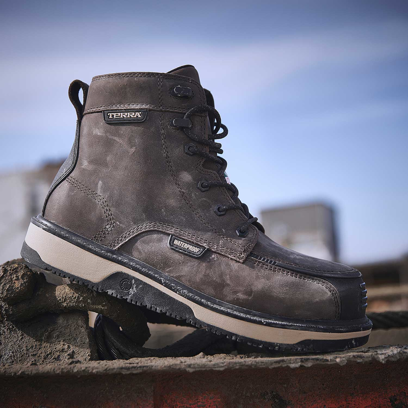 Men's Terra Ironstone 6" Waterproof Composite Toe Safety Work Boot image number 9