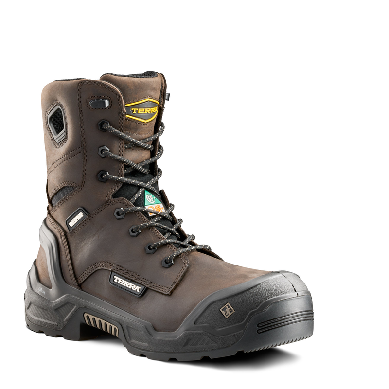 Men's Terra Exile 25 8" Waterproof Composite Toe Safety Work Boot image number 7
