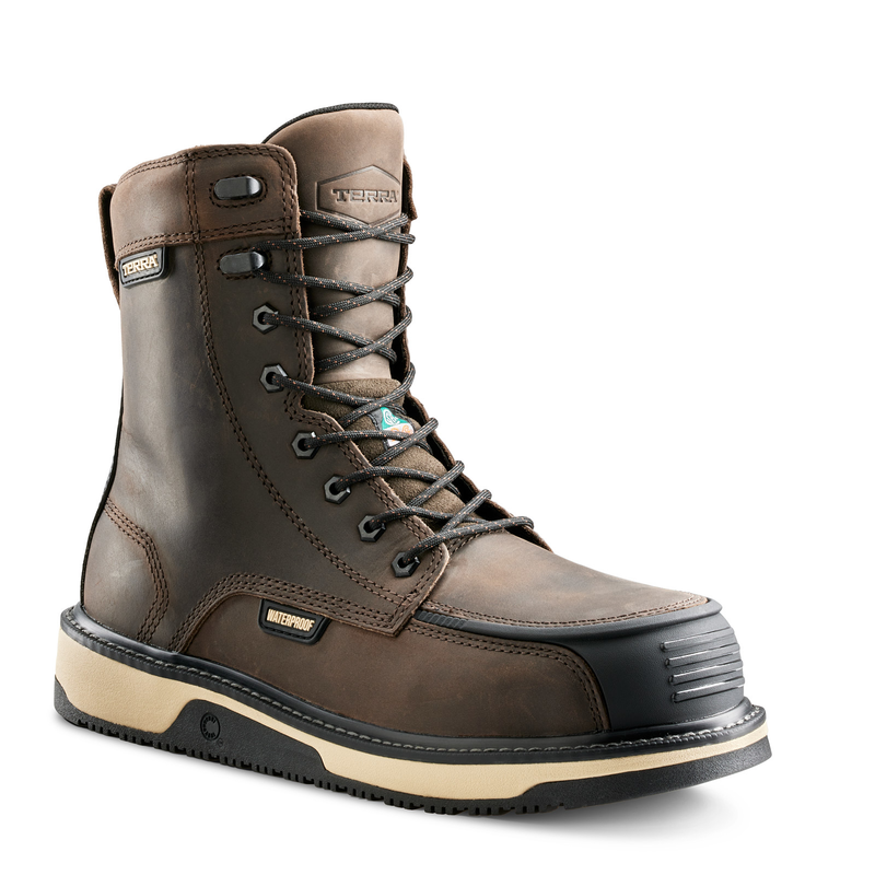 Botte de travail imperm&eacute;able Terra Ironstone de 8 po pour hommes avec embout en composite image number 7